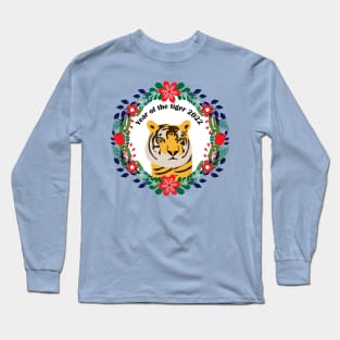 Year of the tiger 2022 - flowers Long Sleeve T-Shirt